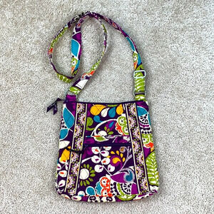 Vera Bradley purple floral crossbody bag